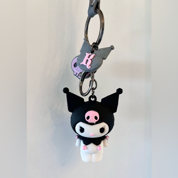 NEW Kuromi Keychain - Sanrio Hello Kitty Goth Emo Kawaii Anime Charm - Picture 6 of 8
